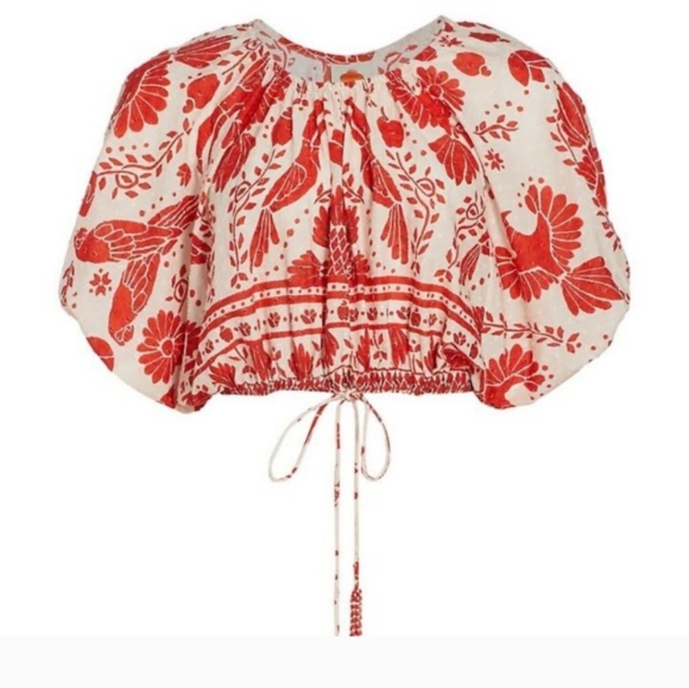 Farm Rio Jungle Flow Crop Top XS